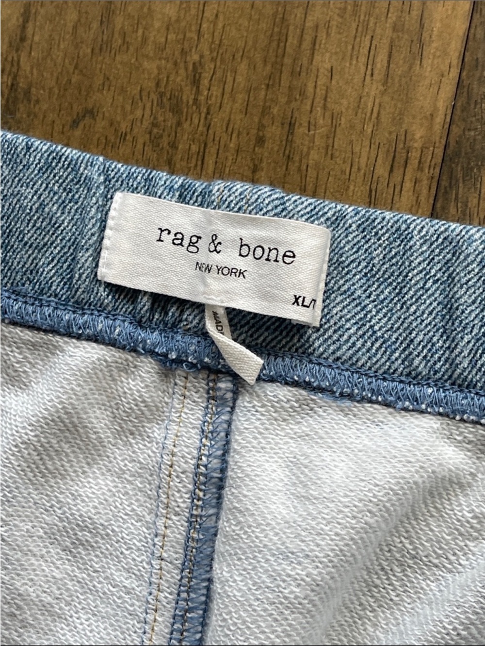 Rag & Bone Miramar Wide Leg Cotton Terry Sweatpant Jeans - Picture 7 of 8